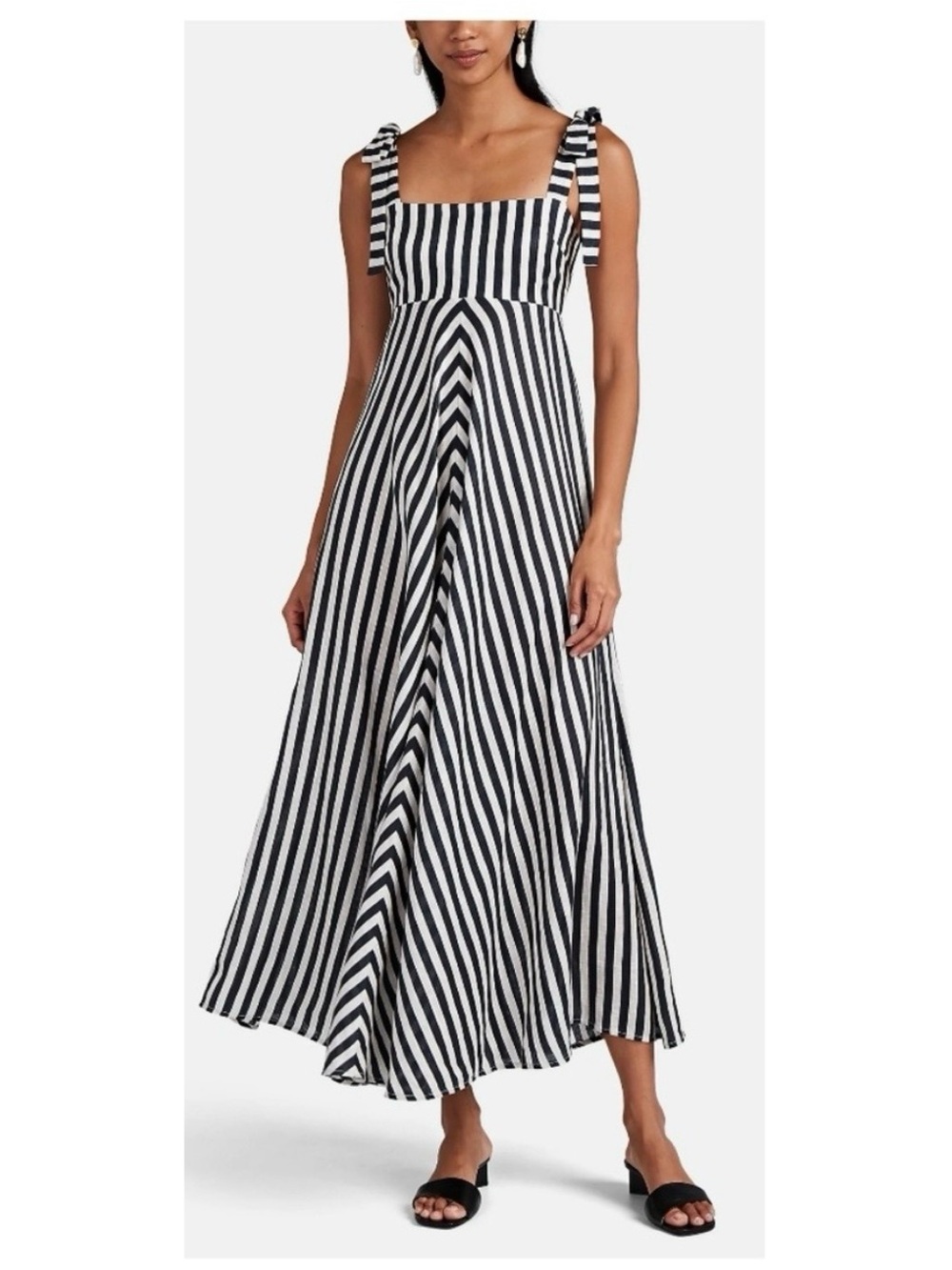 Zimmermann Honour Chevron Tie Mini Linen Dress 0